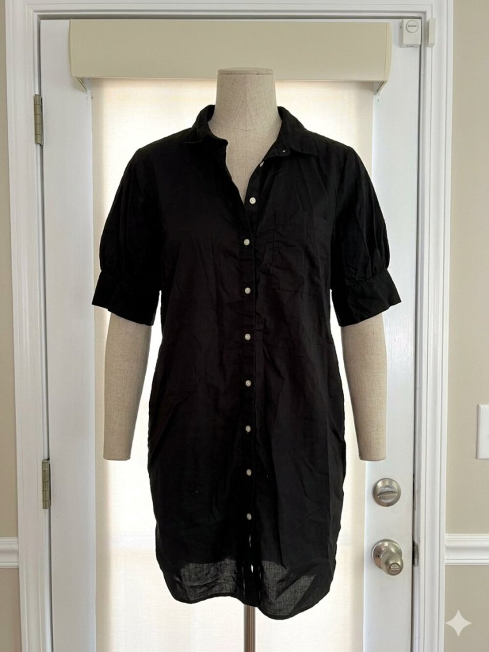 Black Button Down Dress